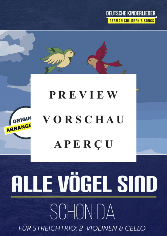 Produktgalerie: Seite 2 von 8 Alle Vögel sind schon da , , (Streicher Trio)