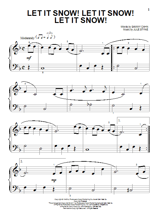 Product gallery: Page 1 of 1 Let It Snow! Let It Snow! Let It Snow!, Sammy Cahn