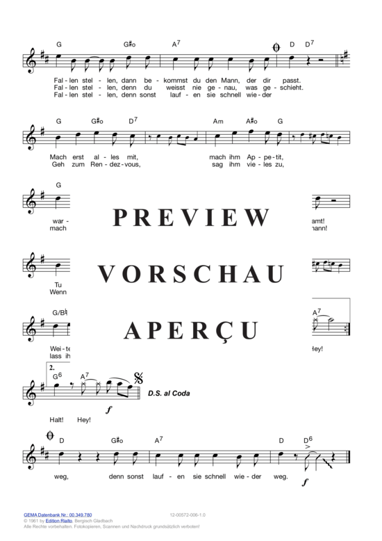 Produktgalerie: Seite 8 von 11 Junggesellen musst du Fallen stellen , Johns, Bibi, (Melodie-Stimmen in C/B/Es)