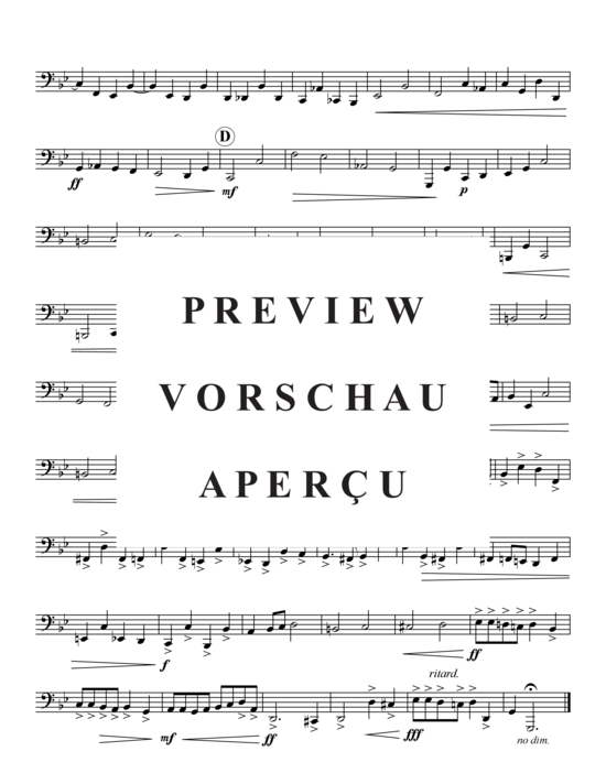 Product gallery: Page 19 of 19 Große Chromatische Fuge , , (Tuba Quartet: 2x Baritone, 2xTuba)