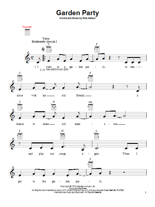 Product gallery: Page 1 of 1 Garden Party, Ricky Nelson