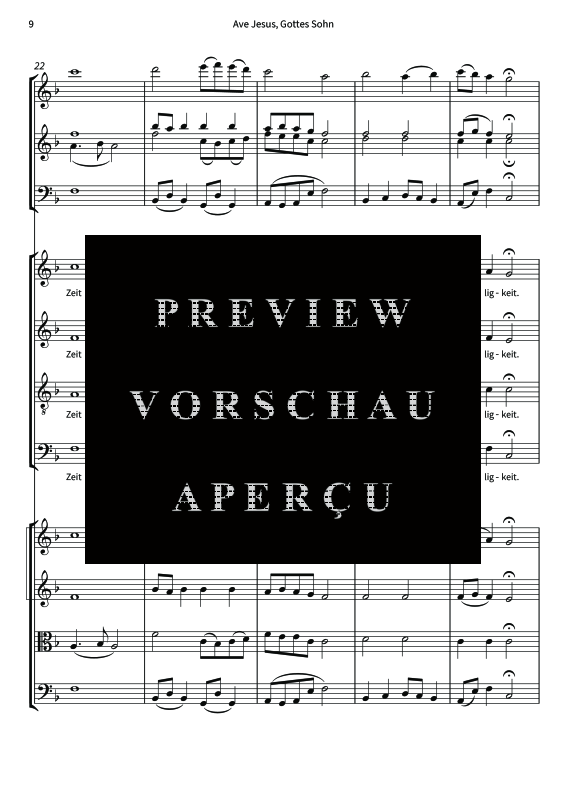gallery: Ave Jesus, Gottes Sohn, , (mixed choir, soli and strings)