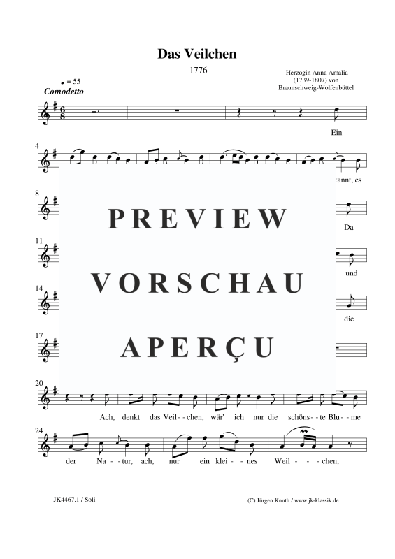 Produktgalerie: Seite 6 von 11 Das Veilchen, , Gesang hoch und Klavier