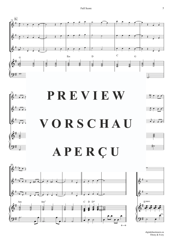 Produktgalerie: Seite 6 von 11 Ebony And Ivory, McCartney, Paul/Wonder, Stevie, (Flöten Trio + Klavier)
