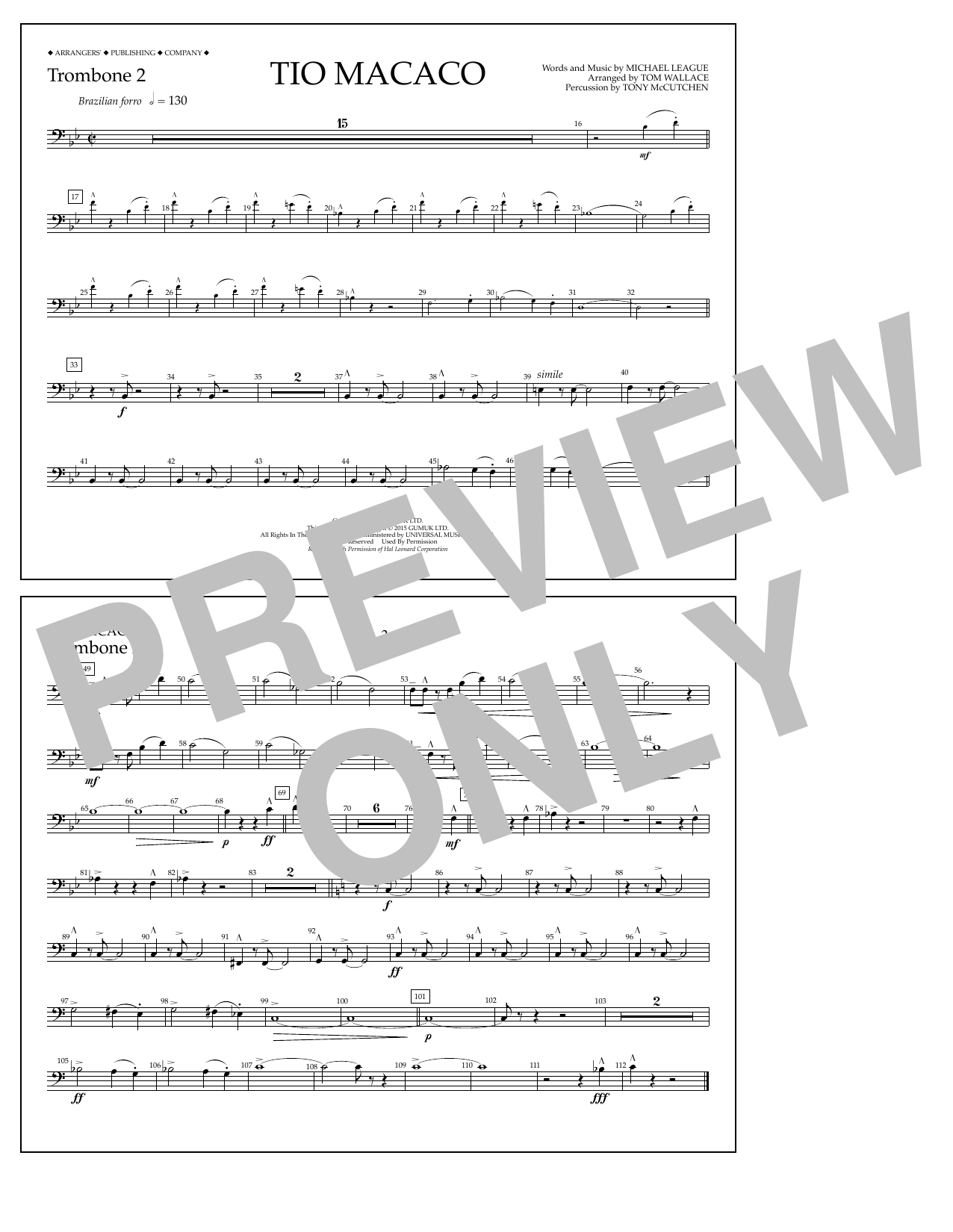 Produktgalerie: Seite 1 von 1 Tio Macaco - Trombone 2, Tom Wallace, Ensemble