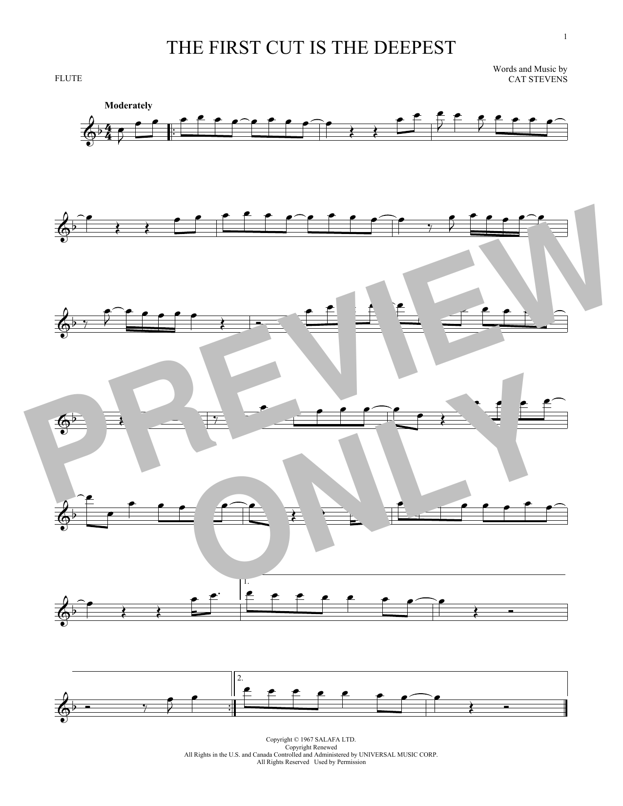 Product gallery: Page 1 of 1 The First Cut Is The Deepest, Cat Stevens