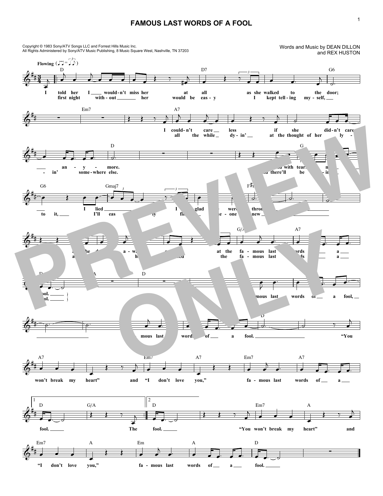 Produktbild zu: Famous Last Words Of A Fool