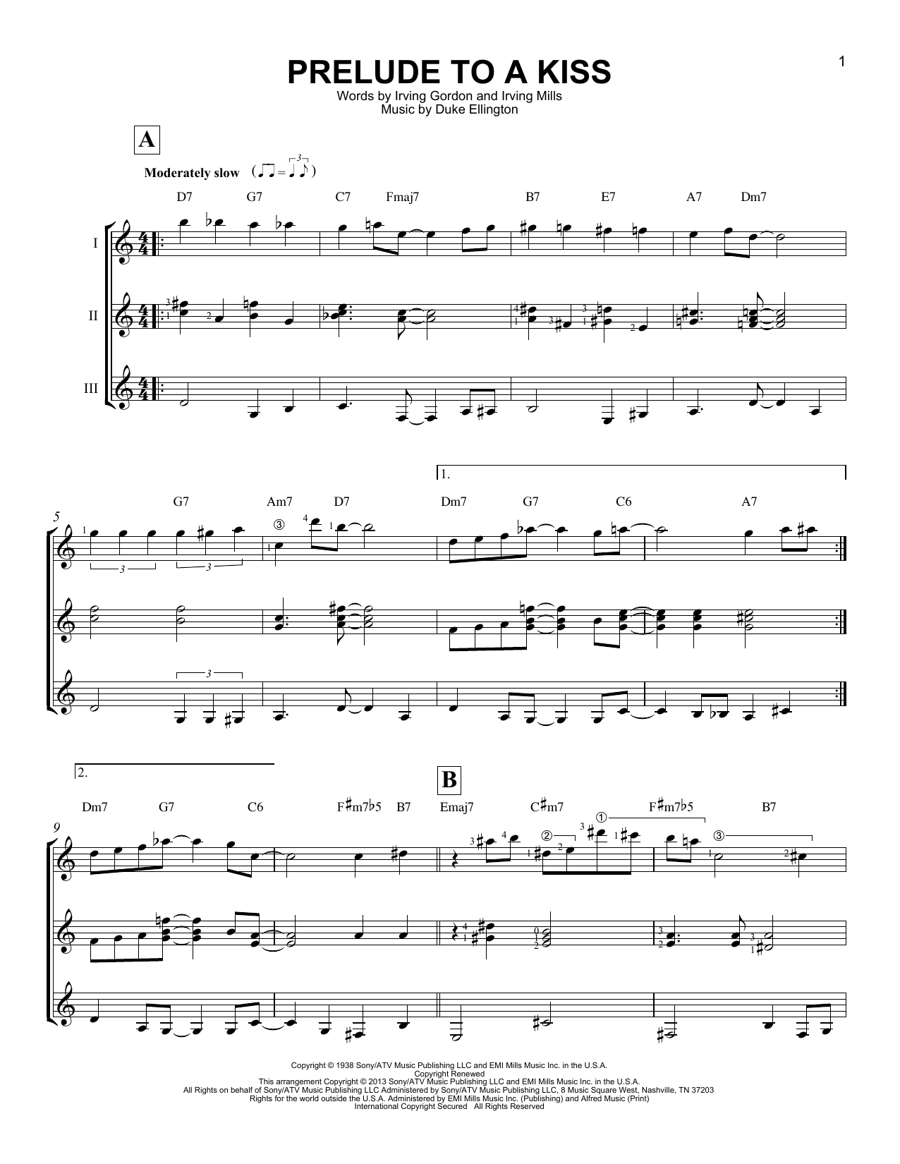 Produktgalerie: Seite 1 von 1 Prelude To A Kiss, Duke Ellington, Gitarre