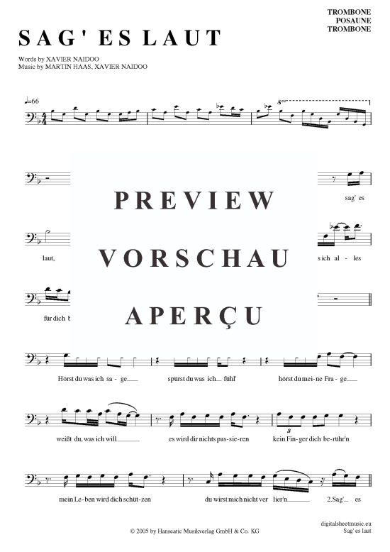 Product picture to: Sag es laut Xavier Naidoo