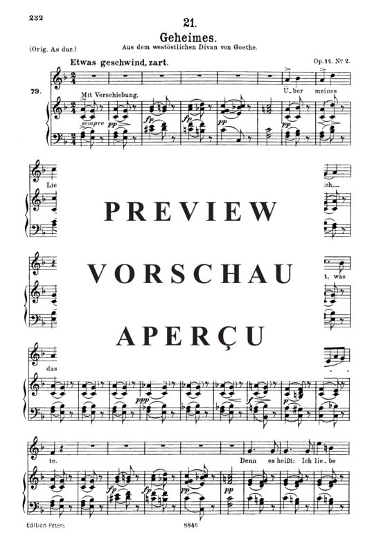 gallery: Geheimes D.719 , , (Gesang mittel + Klavier)
