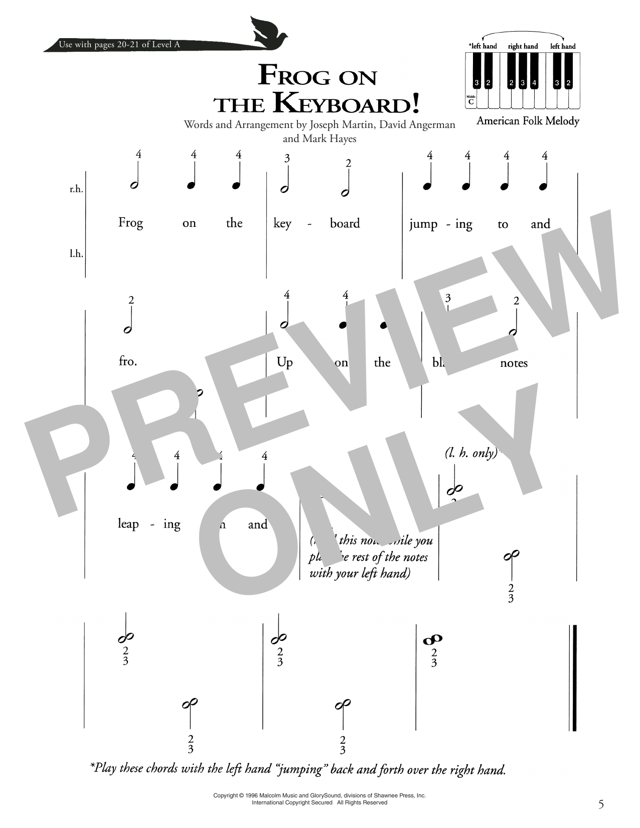 Produktbild zu: Frog On The Keyboard