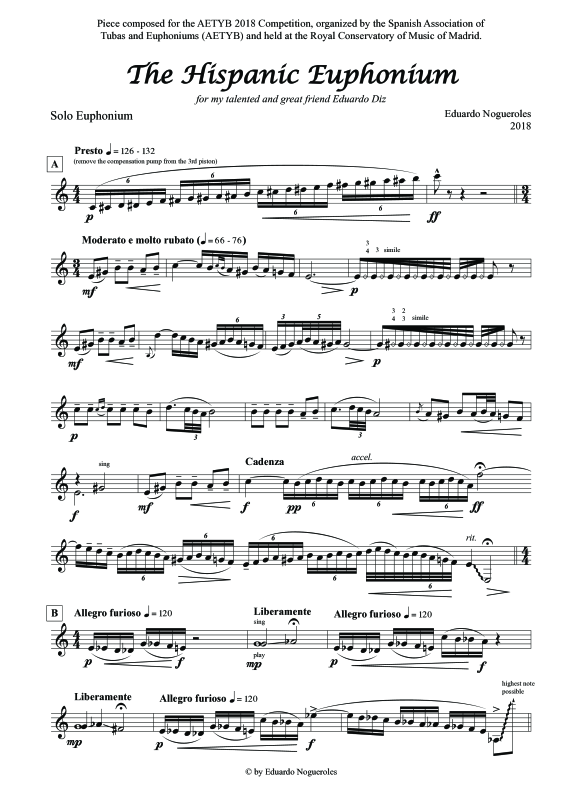 Product gallery: Page 1 of 11 Hispanic Euphonium, The, , (Euphonium Solo)