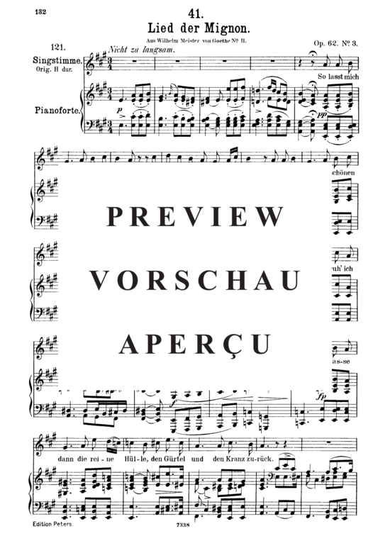 gallery: Lied der Mignon D.877-3, So lasst mich scheinen , , (Gesang mittel + Klavier)