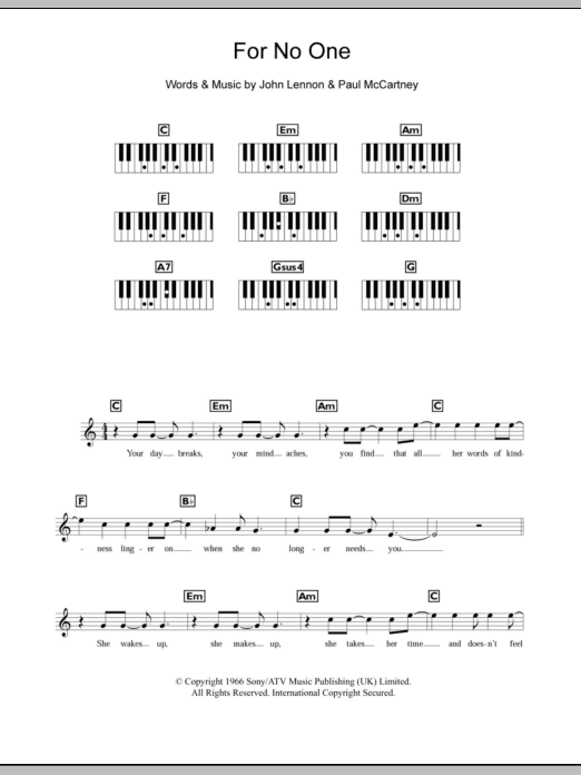 Produktbild zu: For No One