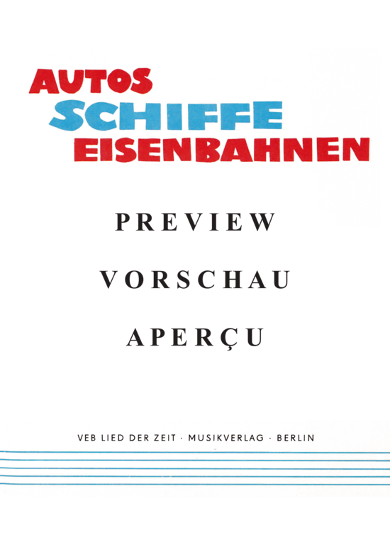 Product gallery: Page 8 of 21 Autos - Schiffe - Eisenbahnen , , (Melody in C + chords)