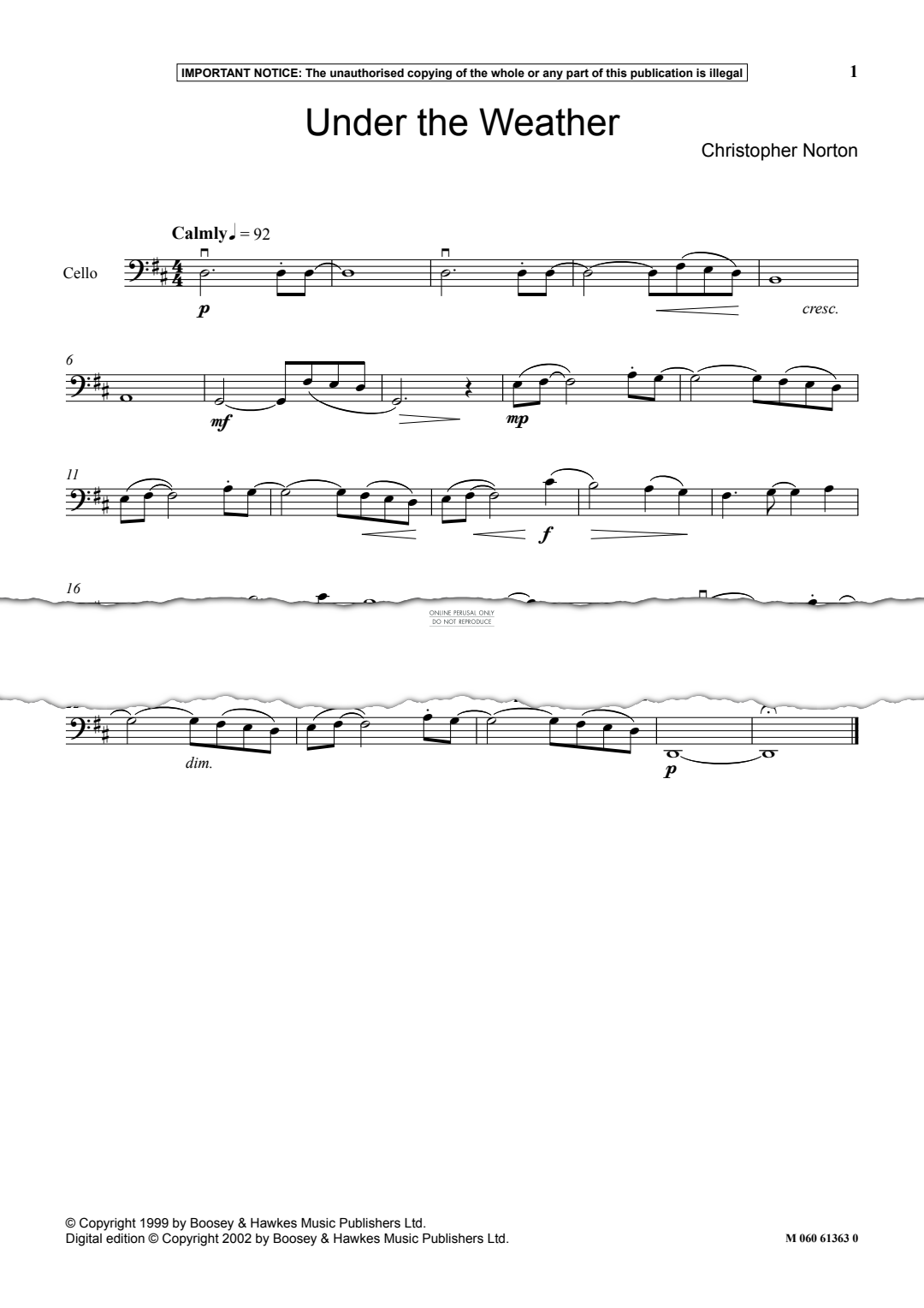 Produktgalerie: Seite 1 von 1 Under the Weather, Christopher Norton, Klavier, Violoncello