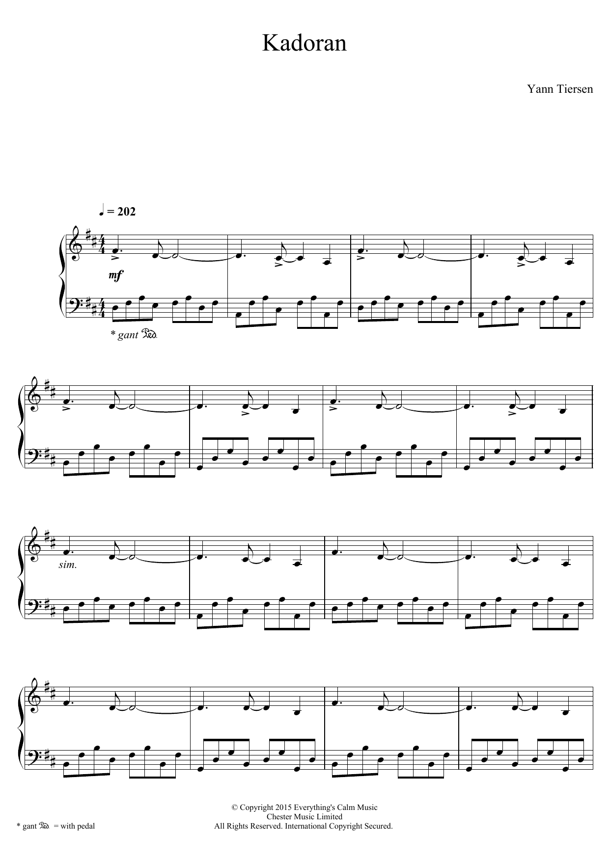 Product gallery: Page 1 of 1 Kadoran, Yann Tiersen