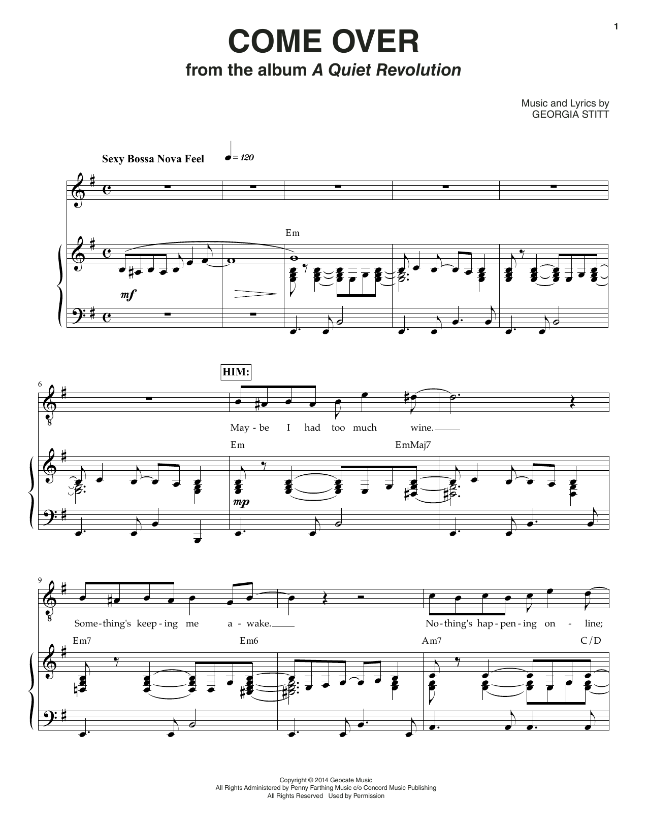 Produktgalerie: Seite 1 von 1 Come Over, Georgia Stitt, Gesang, Klavier