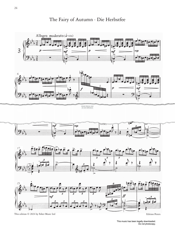 Produktgalerie: Seite 1 von 1 The Fairy Of Autumn (from 'Cinderella' Ten Pieces Op.97), Sergei Prokofiev, Klavier