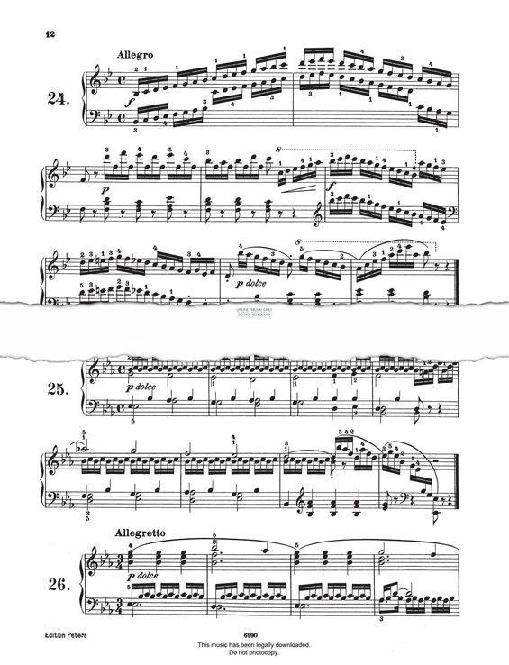 Produktgalerie: Seite 1 von 1 Study (Op. 821, No.24), Carl Czerny, Klavier