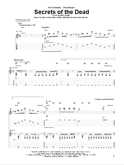 Produktgalerie: Seite 1 von 1 Secrets Of The Dead, Chimaira, Gitarre