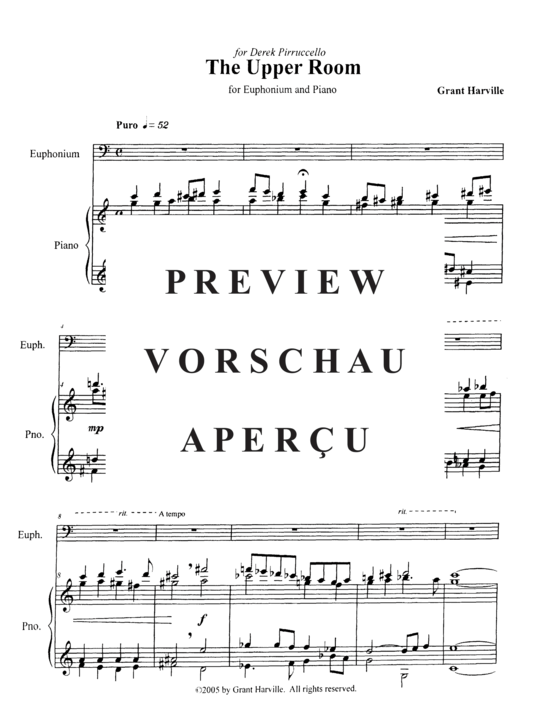 Product gallery: Page 3 of 21 The Upper Room , , (euphonium + piano)