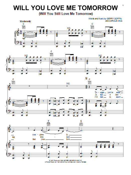 Produktbild zu: Will You Love Me Tomorrow (Will You Still Love Me Tomorrow)