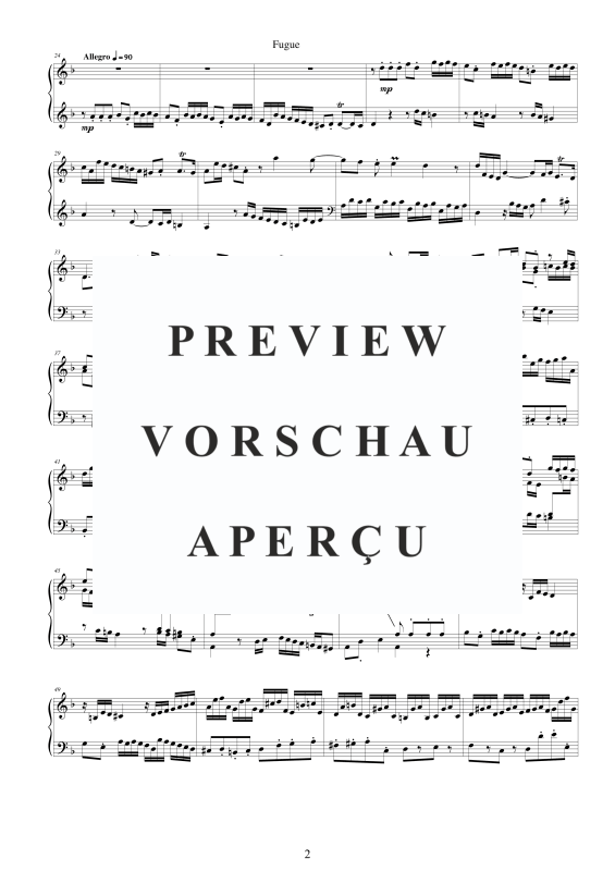 Produktgalerie: Seite 3 von 4 Fantasia und Fuge D-Moll BWV 905, , Klavier Solo