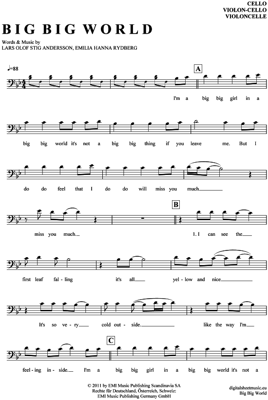 Produktbild zu: Big Big World Emilia