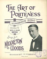 cover: The Art Of Politeness, Middleton Woods, Gesang, Klavier