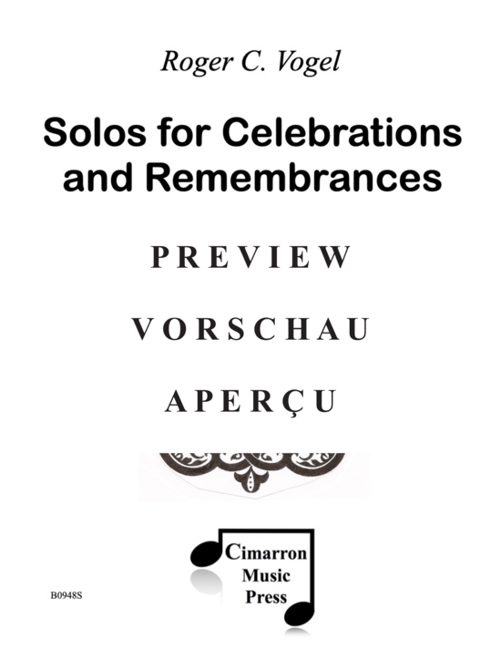 Product gallery: Page 2 of 21 Solos for Celebrations and Remembrances (Saxophon Solo) , ,  (optional)