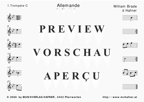 Produktgalerie: Seite 7 von 11 Allemande, , (Blechbläser Quintett)