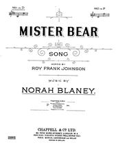 cover: Mister Bear, Norah Blaney