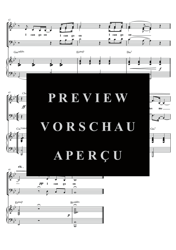 gallery: I Can Go On, , Gemischter Chor SAM/Solo opt. und Klavier