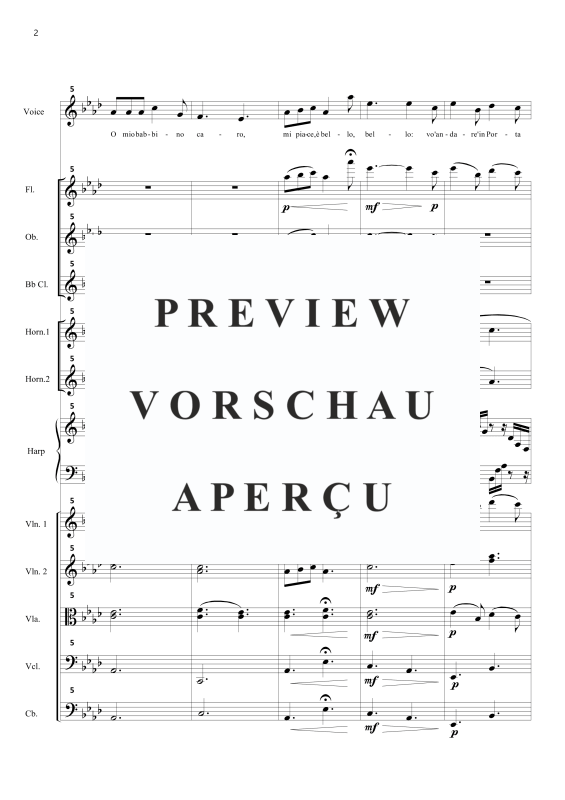 Produktgalerie: Seite 5 von 11 O mio babbino caro, , Sopran Solo und kleines Orchester