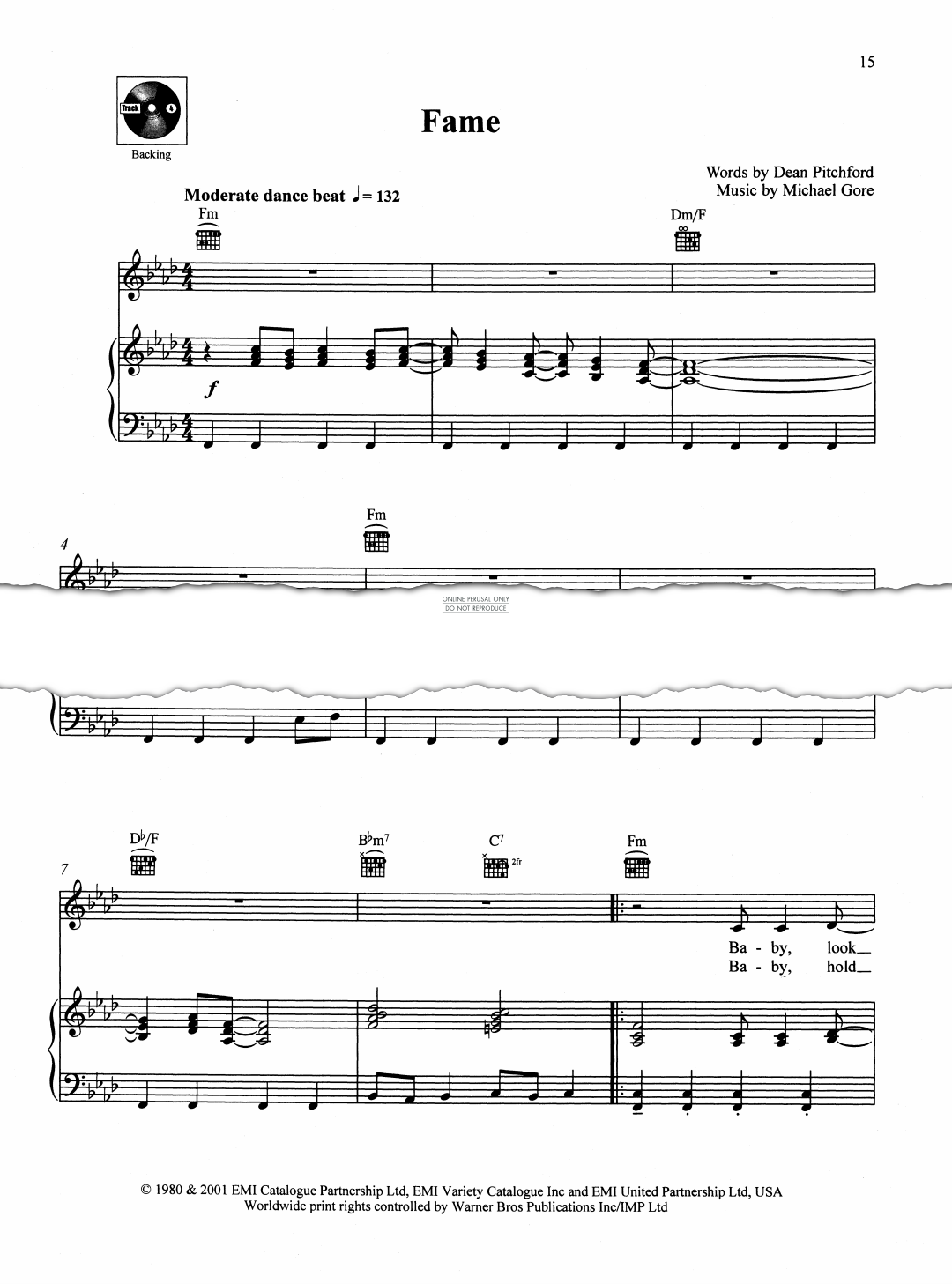 Produktbild zu: Fame (from 'Fame')