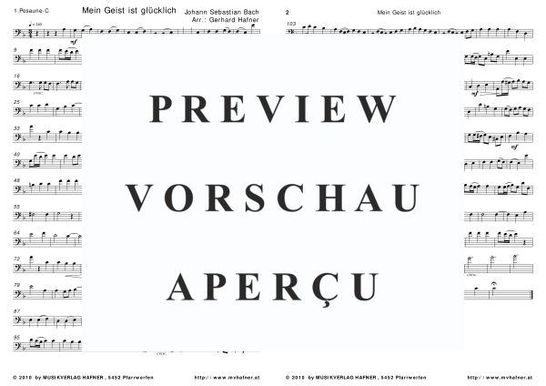 gallery: Mein Geist ist glücklich, , (Blechbläser Quintett)