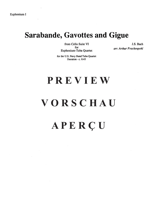 gallery: Sarabande, Gavottes, and Gigue , , (Tuba Quartett EETT)