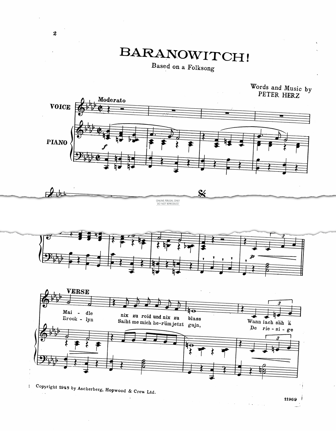 Produktgalerie: Seite 1 von 1 Baranowitch!, Peter Herz, Gesang, Klavier