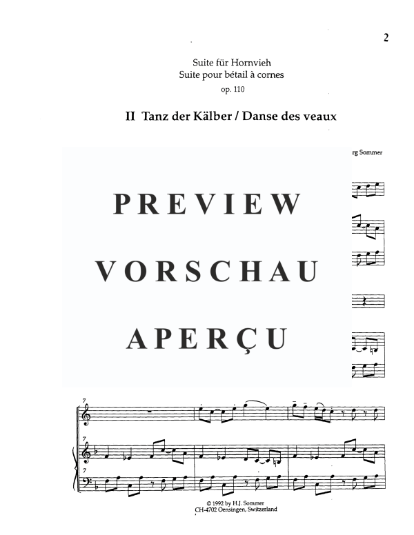 Product gallery: Page 6 of 11 Suite for Hornvieh, Op. 110, , Alphorn In F and Piano