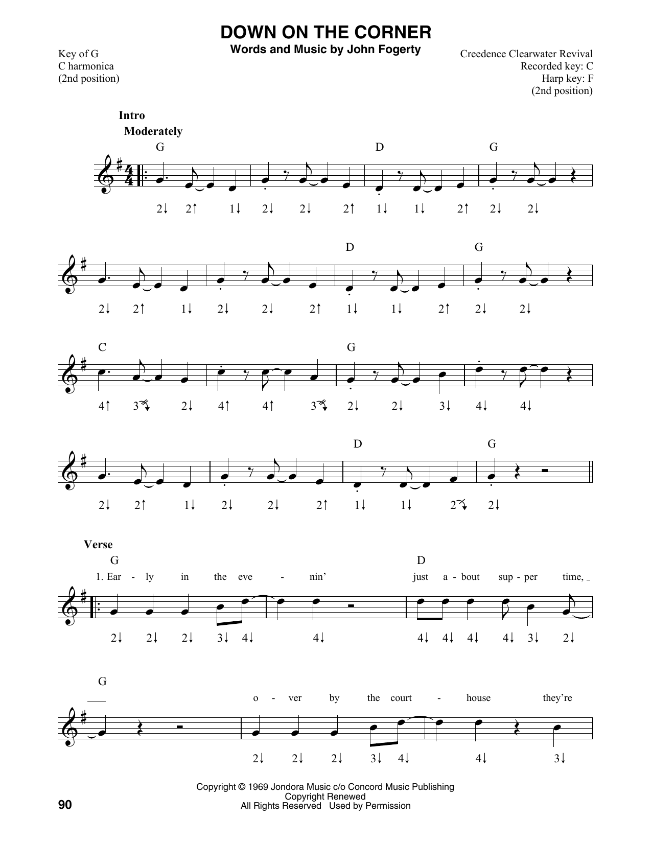 Product gallery: Page 1 of 1 Down On The Corner, Creedence Clearwater Revival