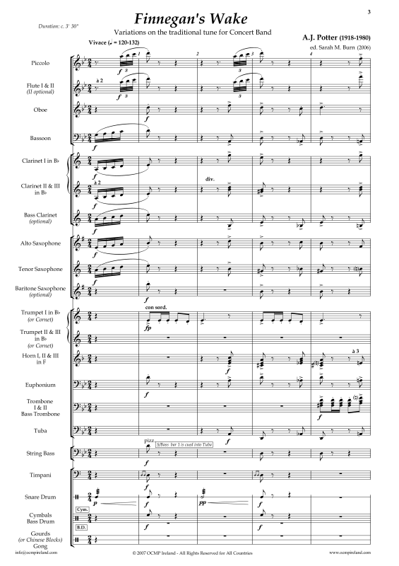 Produktgalerie: Seite 1 von 11 Finnegans Wake, , Concert Band