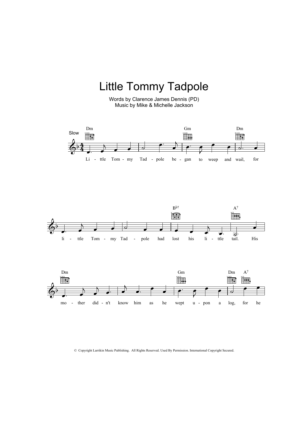 Product picture to: Little Tommy Tadpole
