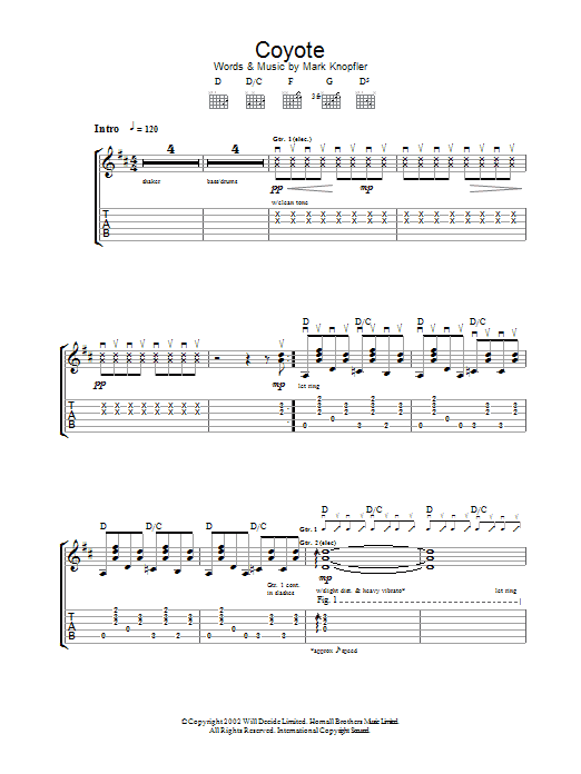 Produktgalerie: Seite 1 von 1 Coyote, Mark Knopfler, Gitarre