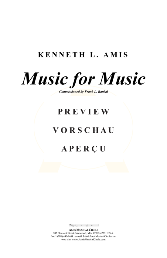 Produktgalerie: Seite 2 von 21 Music for Music , , (Concert Band)