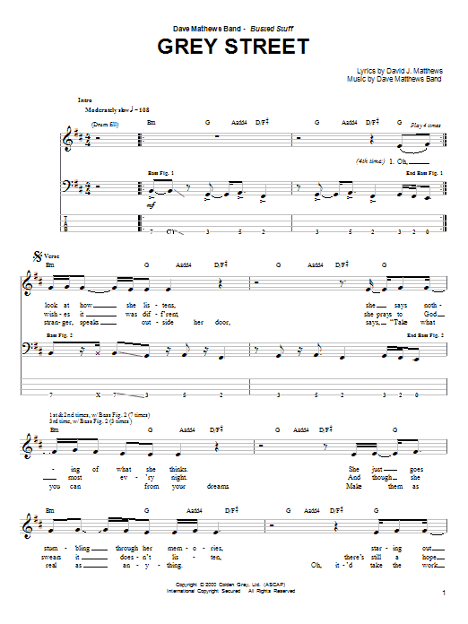 Produktgalerie: Seite 1 von 1 Grey Street, Dave Matthews Band, E-Bass