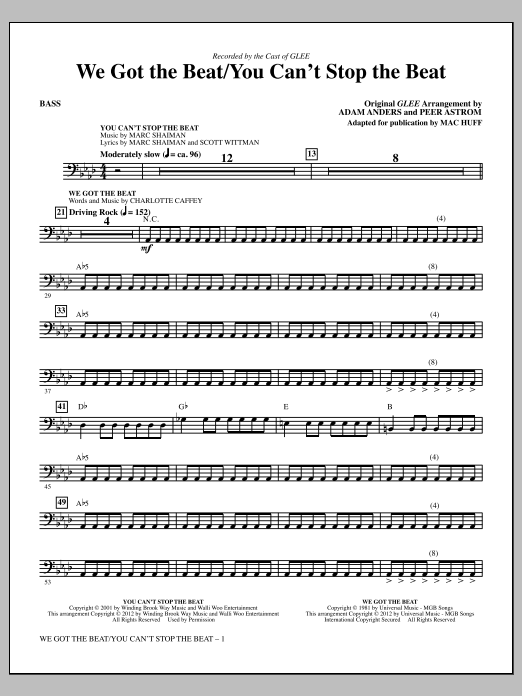 Produktbild zu: We Got The Beat / You Can't Stop The Beat - Bass