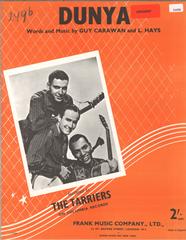 cover: Dunya, The Tarriers, Gesang, Gitarre, Klavier