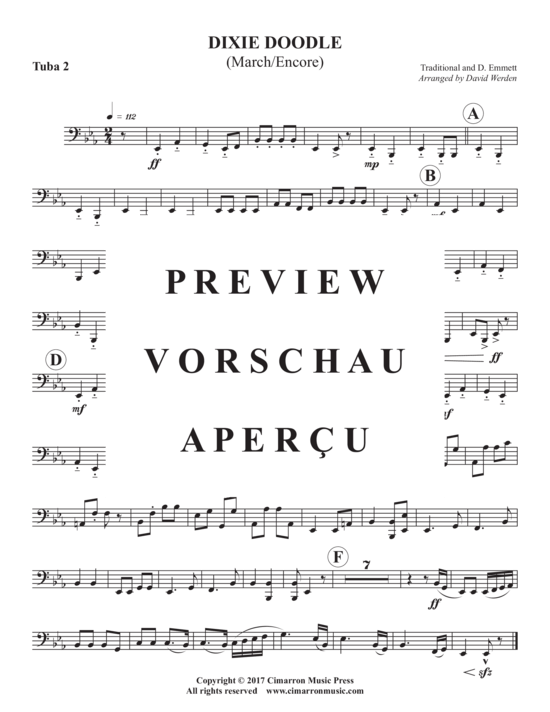 Product gallery: Page 11 of 11 Dixie Doodle , , (Tuba Quartett EETT)