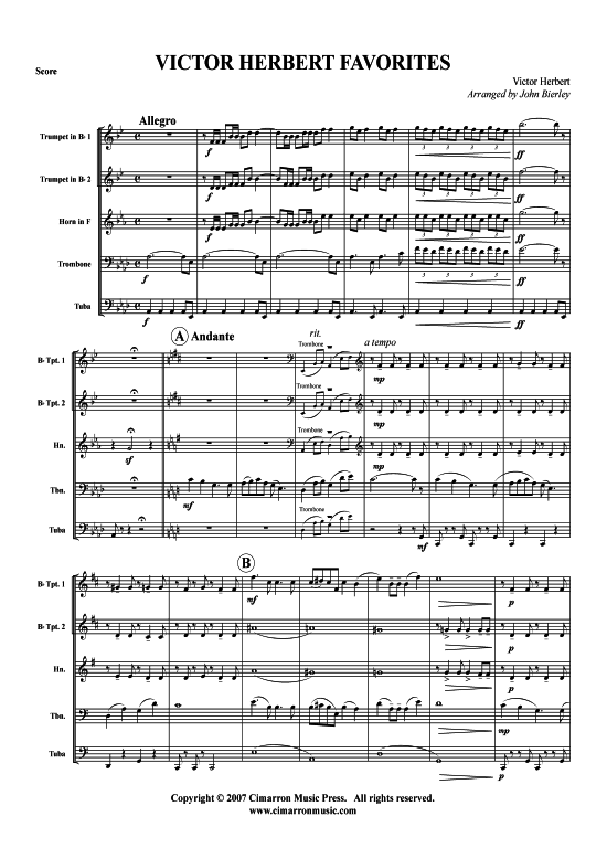 Produktbild zu: Victor Herbert Favorites Victor Herbert